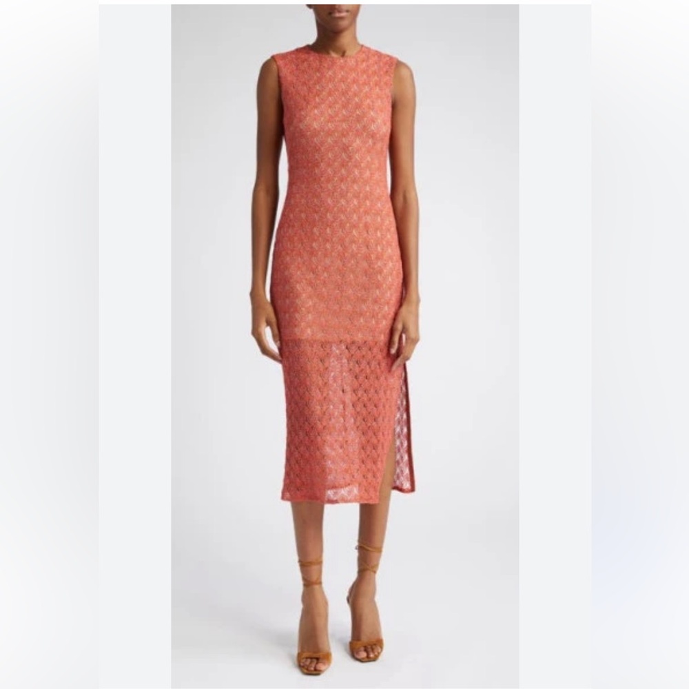 Missoni Chevron Metallic Knit Dress